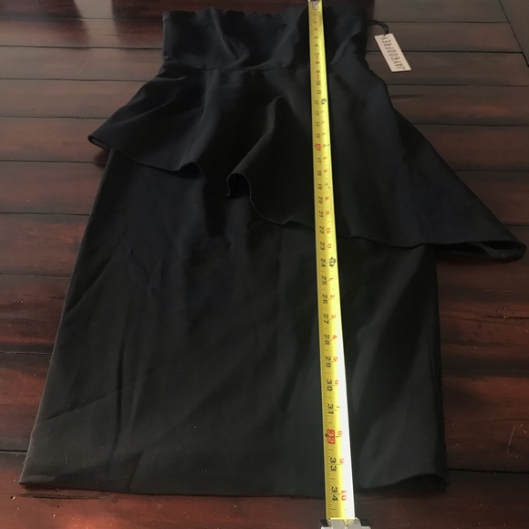 NWT Jay Godfrey Angie Peplum Dress. Size 2. Black color. - Picture 5 of 8
